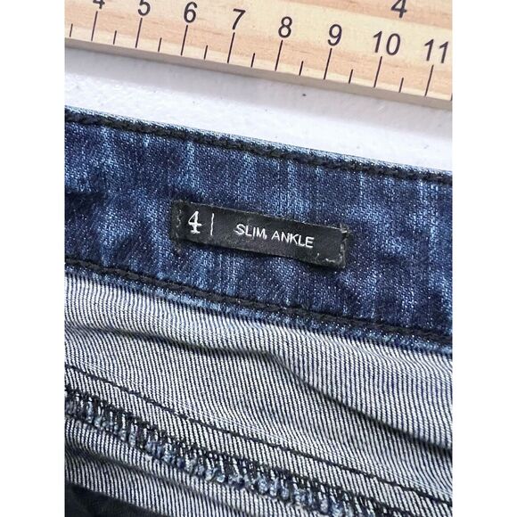 Talbots Jeans Size 4 Slim Ankle Flawless Stretch Dark‎ Wash Blue Denim Mid Rise - Picture 7 of 10